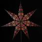 Preview: NINA black Foldable glowing star, paper poinsettia with 7 points, 60 cm
